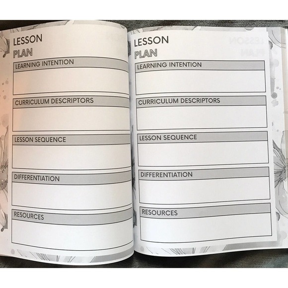 Pretty Lesson Planner Book For Homeschool Teachers Tons Of Useful Sections New - Picture 5 of 5